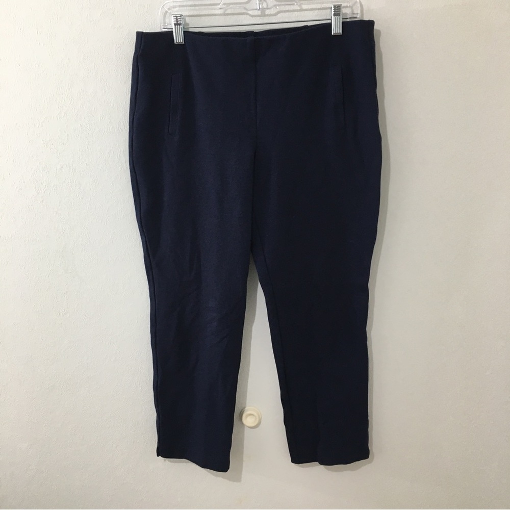 Navy Chico’s So Slimming Juliet Ankle Pants Chico’s size 1.5 regular size 10 - Picture 2 of 6